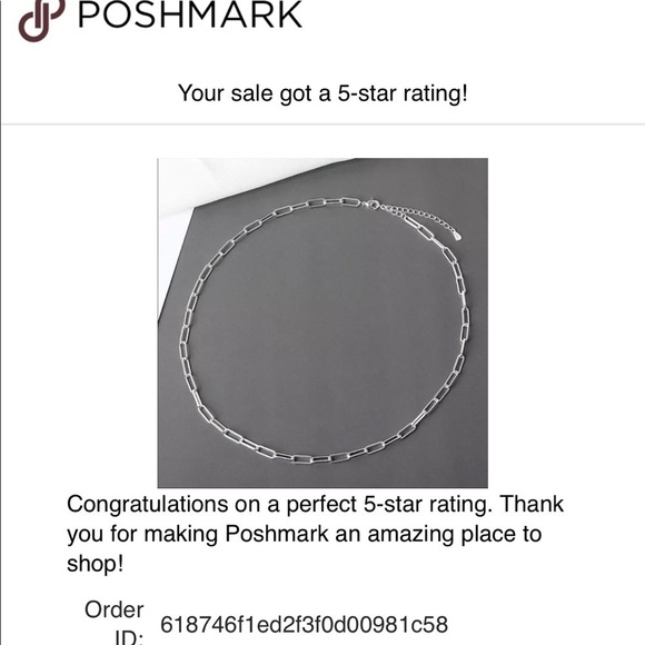 18” New Sterling Silver Plated Paperclip Chain Necklace - Picture 13 of 15